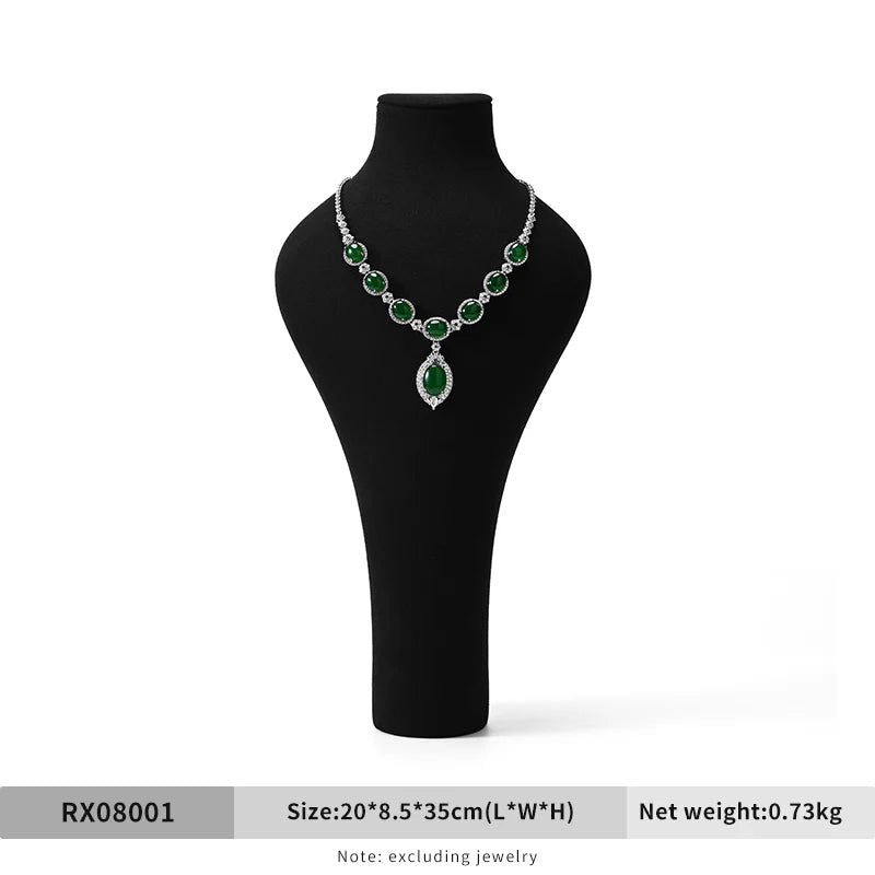 Microfiber necklace ring watch earring display props jewelry display set TT467