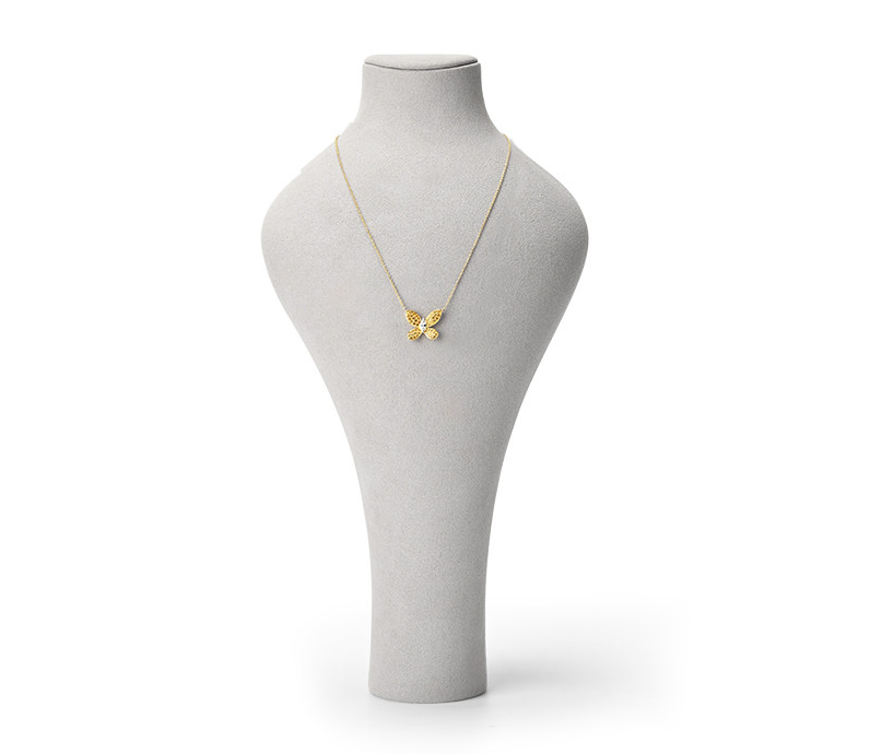 OIRLV Fashion GRAY Microfiber Jewelry display set :TT471