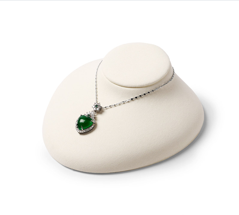 OIRLV High quality white Microfiber mannequin jewelry display:RX085