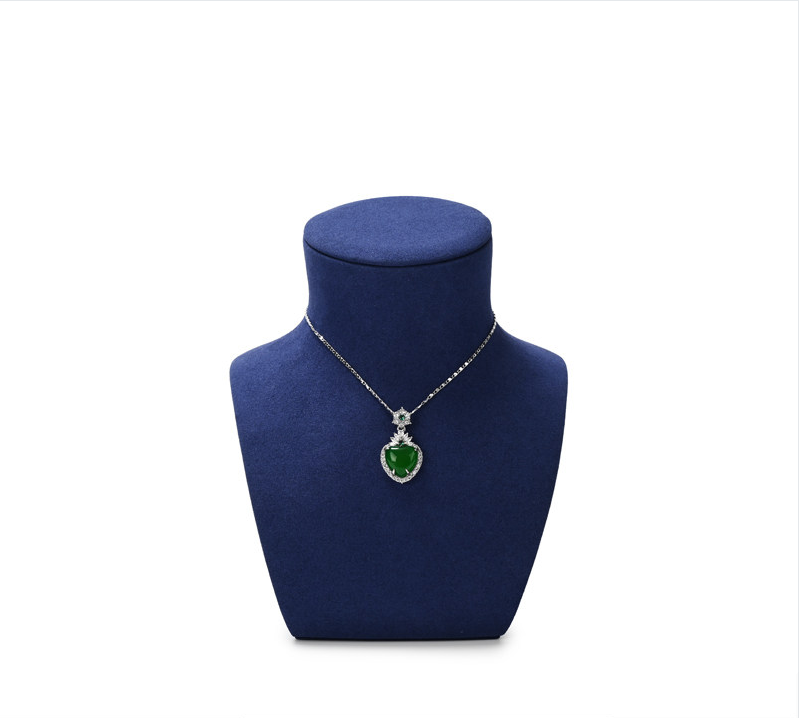 OIRLV wholesale beige Microfiber jewelry display busts :RX091-92