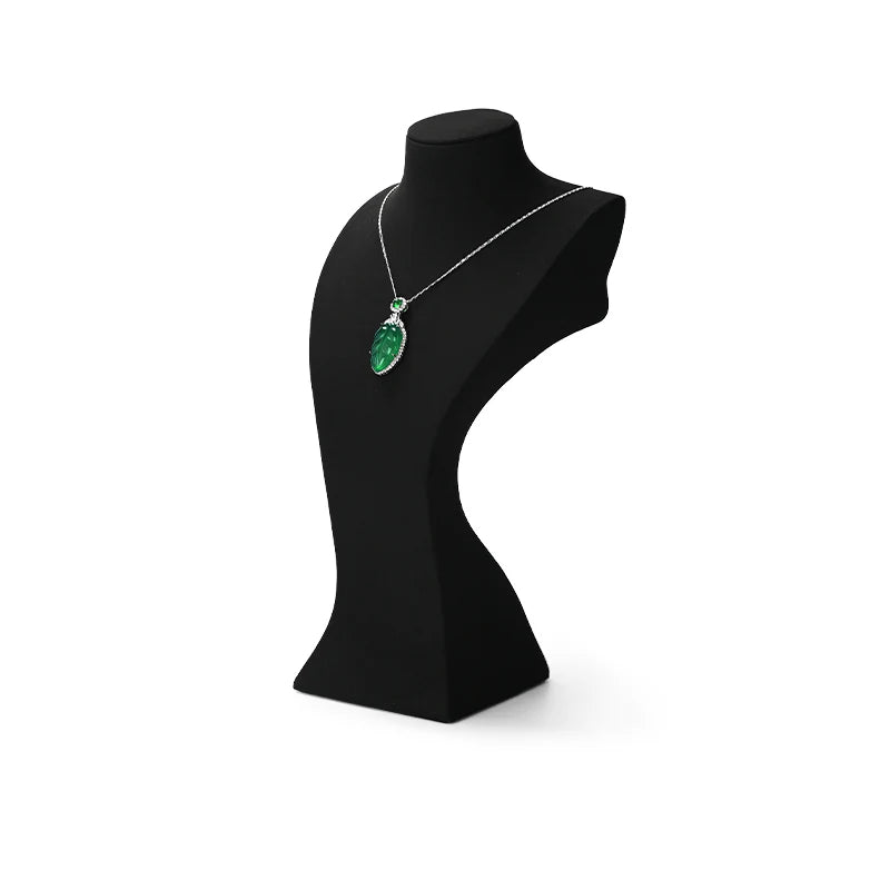 Elegant Microfiber Necklace Bust Display Stand RX093