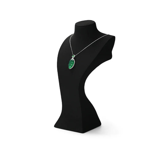 Elegant Microfiber Necklace Bust Display Stand RX093