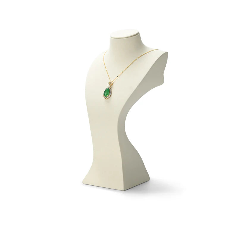 Elegant Microfiber Necklace Bust Display Stand RX093