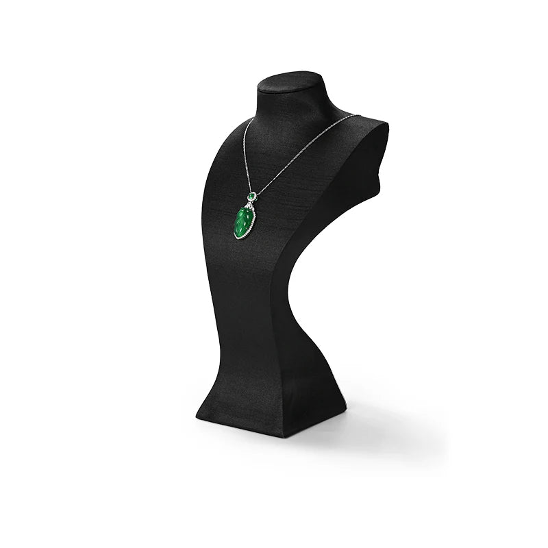 Elegant Microfiber Necklace Bust Display Stand RX093