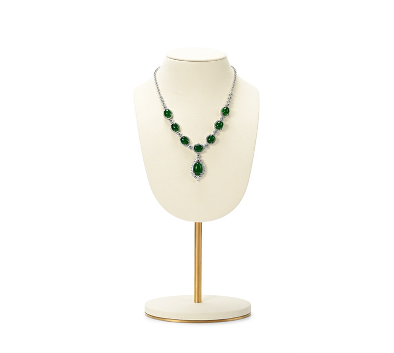 OIRLV Wholesale polychrome microfiber jewelry bust : RX101