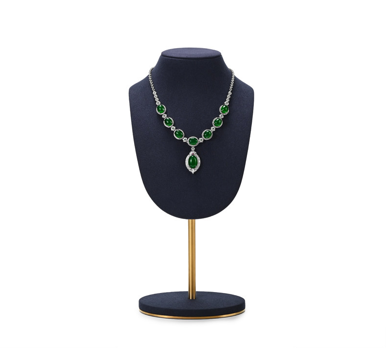 OIRLV Wholesale polychrome microfiber jewelry bust : RX101