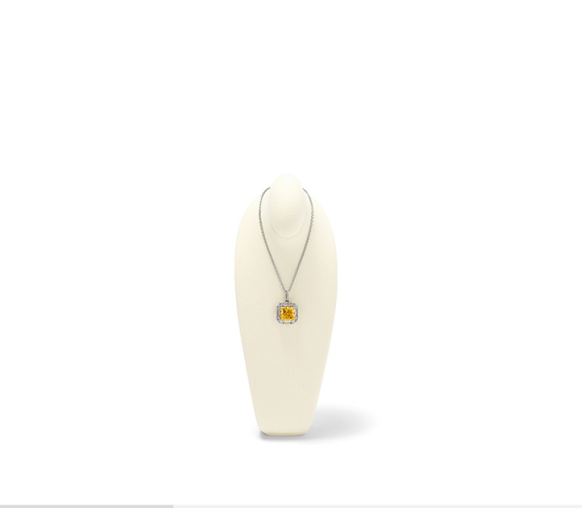 Microfiber necklace display stand.