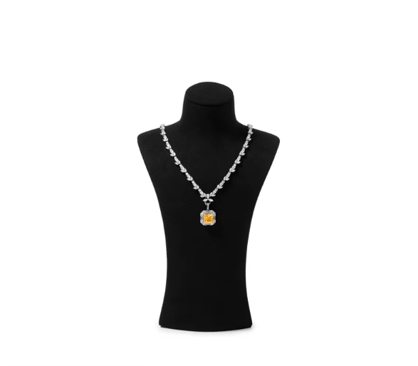 OIRLV Fashion Microfiber Polychrome Jewelry Bust ：RX120