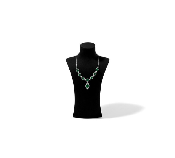 OIRLV Fashion Microfiber Polychrome Jewelry Bust ：RX120