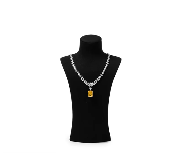 OIRLV Fashion Microfiber Polychrome Jewelry Bust ：RX120