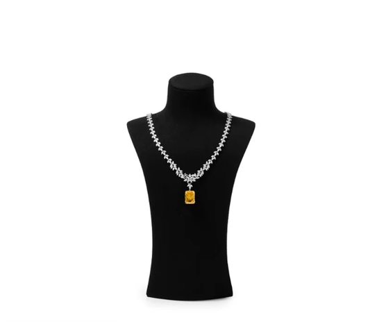OIRLV Fashion Microfiber Polychrome Jewelry Bust ：RX120
