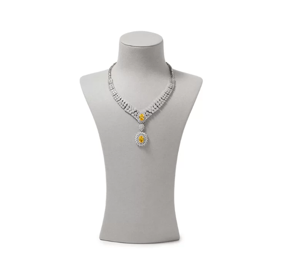 OIRLV Fashion Microfiber Polychrome Jewelry Bust ：RX120