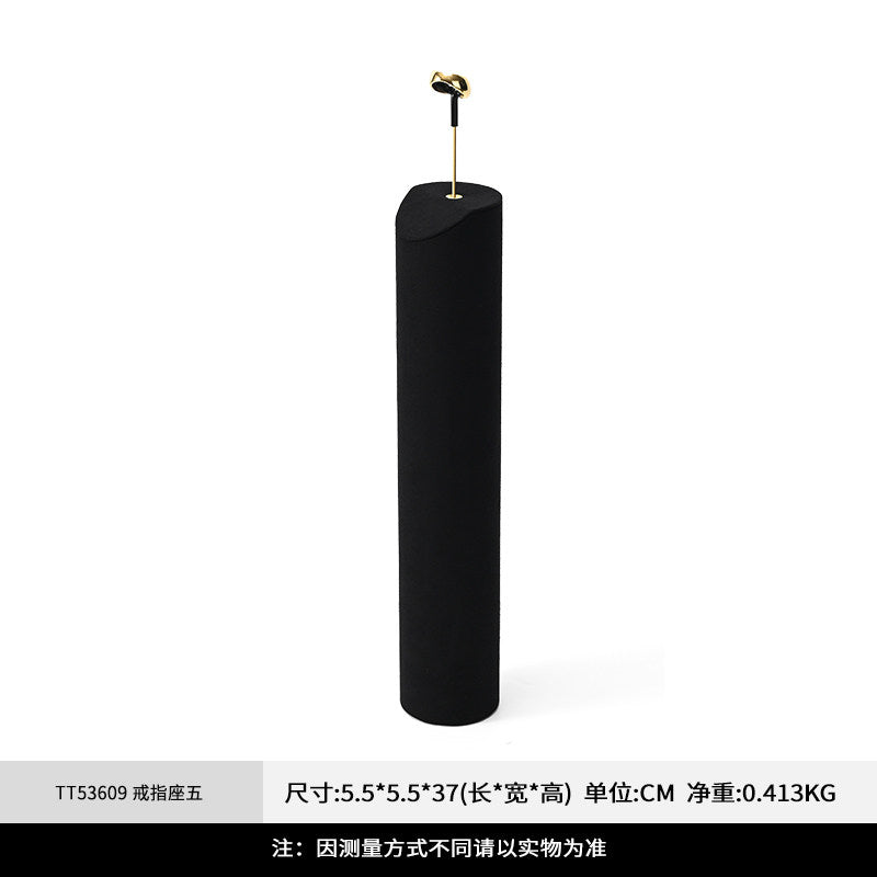 OIRLV High quality Black Microfiber jewelry:TT536