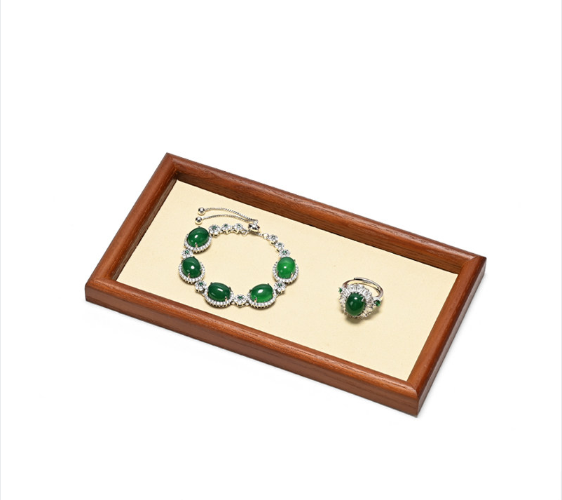 OIRLV Hot sale dark gray Solid wood Jewelry Display Plate : SM234