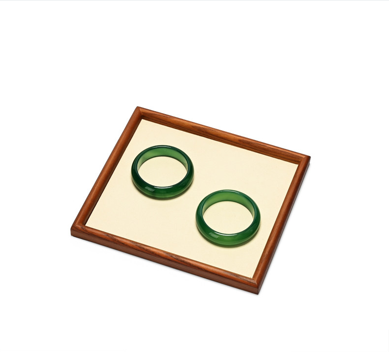 OIRLV Hot sale dark gray Solid wood Jewelry Display Plate : SM234
