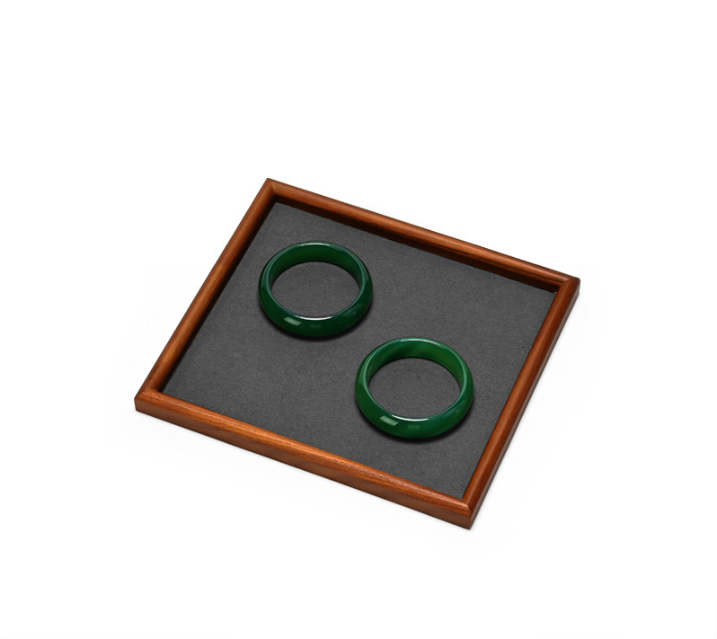 OIRLV Hot sale dark gray Solid wood Jewelry Display Plate : SM234