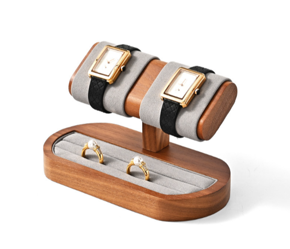 OIRLV High quality gray solid wood Watch display stand ： SM236