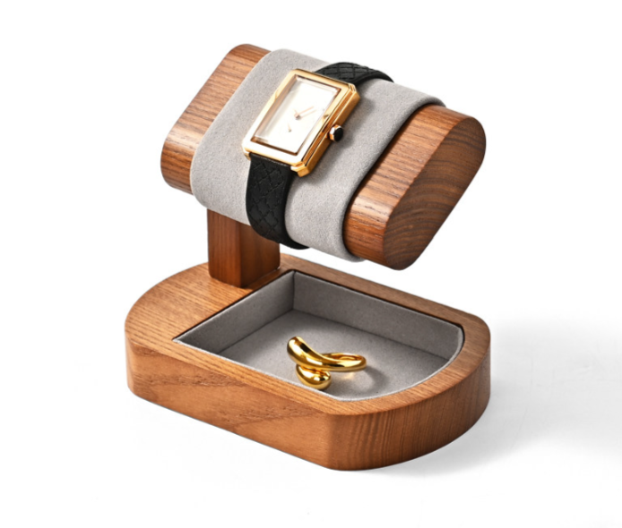 OIRLV High quality gray solid wood Watch display stand ： SM236