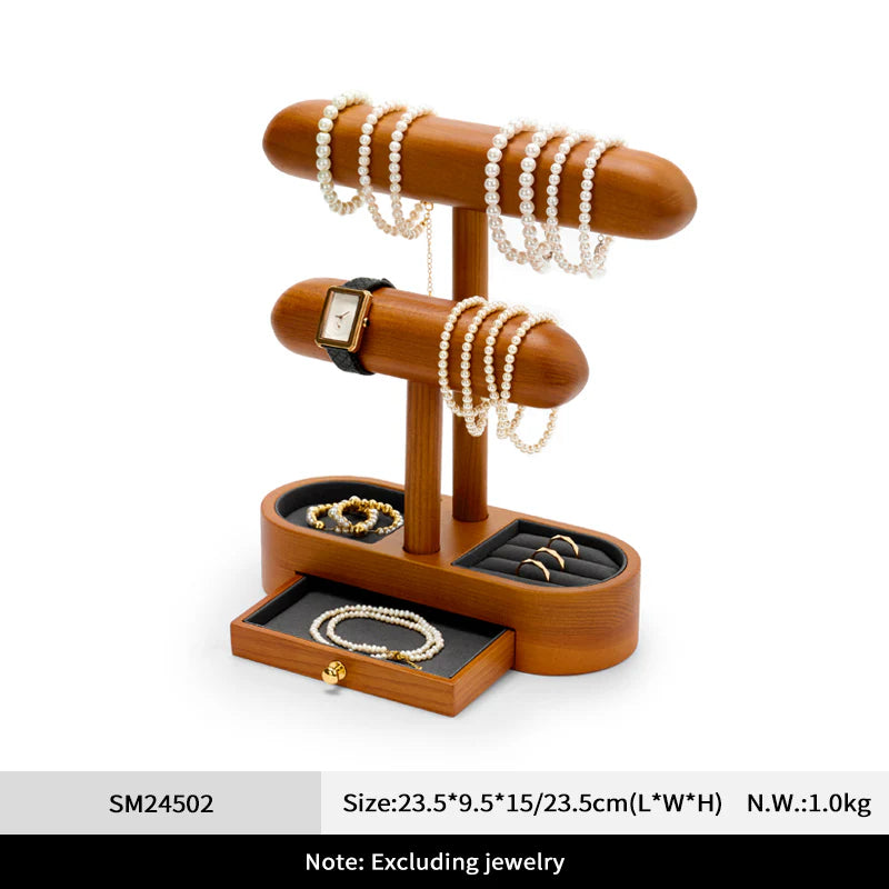 OIRLV solid wood watch and jewelry rack/wrist watch display stand SM245
