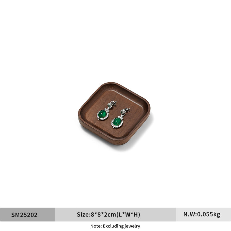 OIRLV Fashion Wooden Wood Color Jewelry Display Tray ：SM252