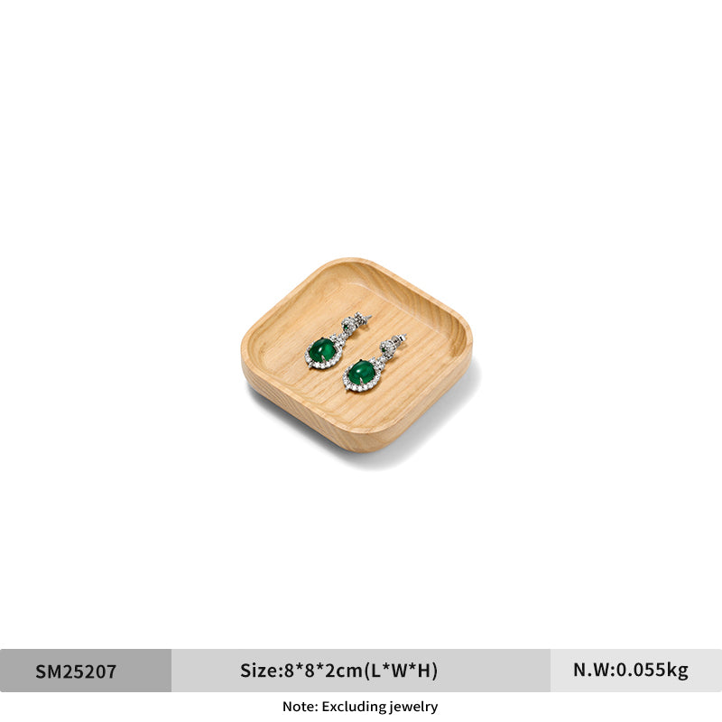 OIRLV Fashion Wooden Wood Color Jewelry Display Tray ：SM252