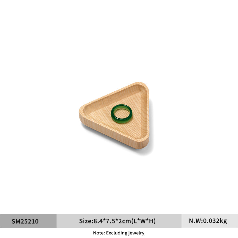 OIRLV Fashion Wooden Wood Color Jewelry Display Tray ：SM252