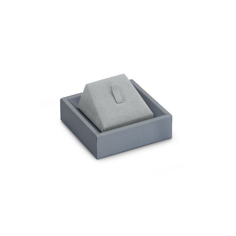 OIRLV Luxury gray PU leahter jewelry display stand set with microfiber :TT048