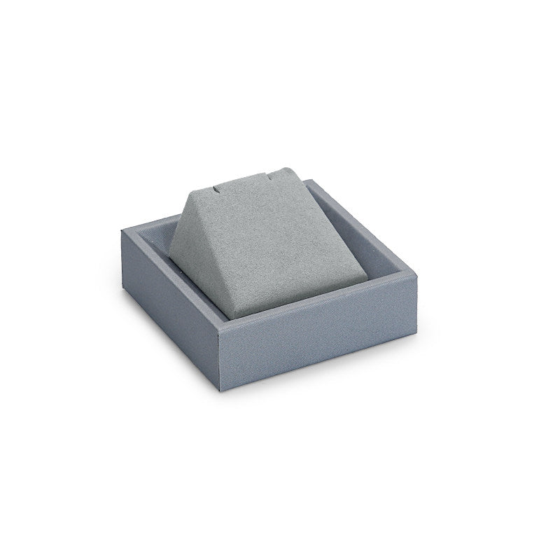 OIRLV Luxury gray PU leahter jewelry display stand set with microfiber :TT048