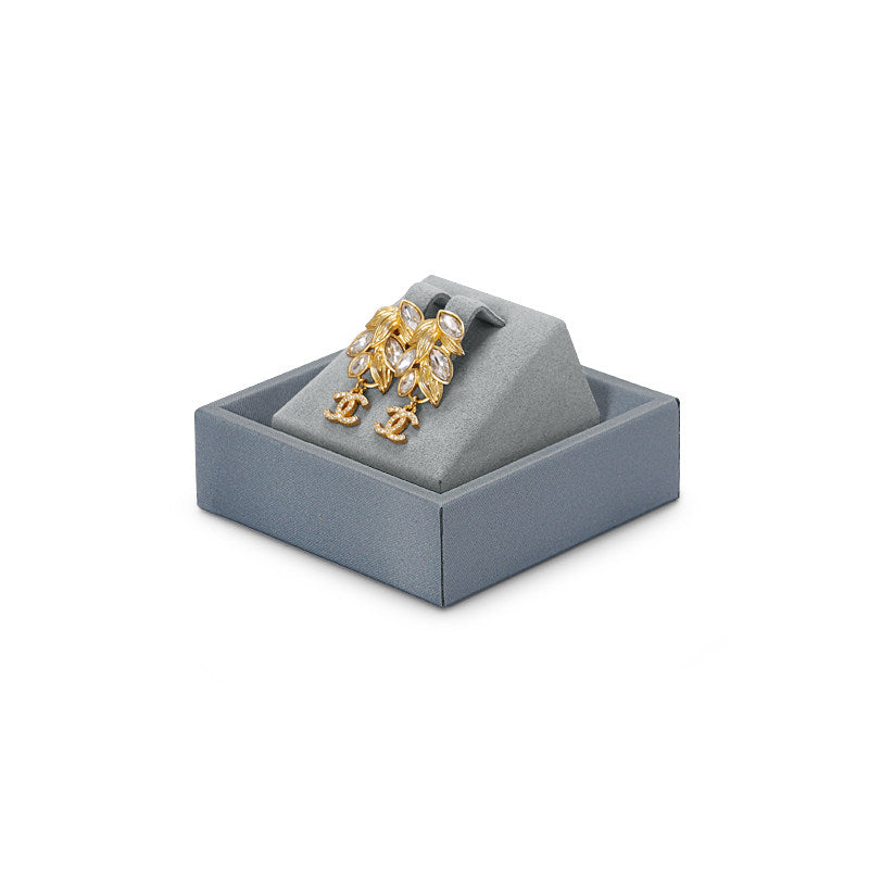 OIRLV Luxury gray PU leahter jewelry display stand set with microfiber :TT048
