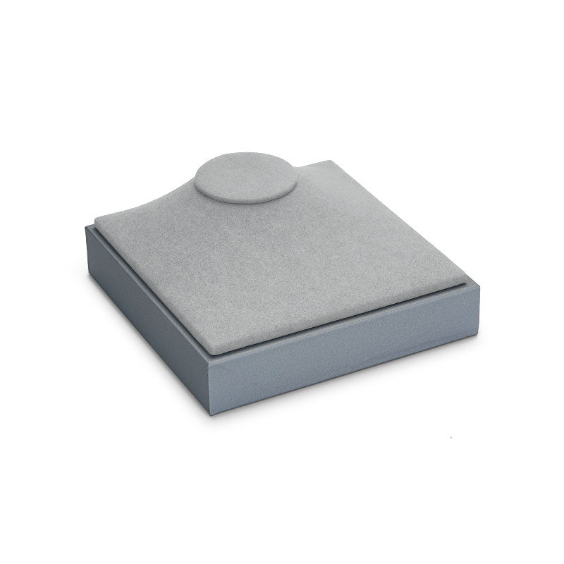 OIRLV Luxury gray PU leahter jewelry display stand set with microfiber :TT048