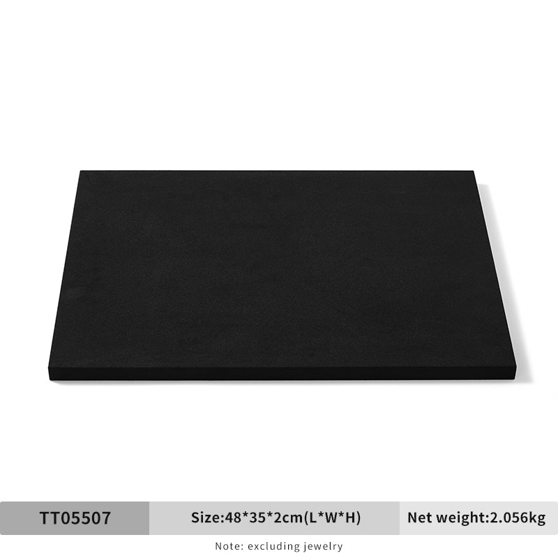 Black Microfiber Jewelry Showcase Display Set TT055