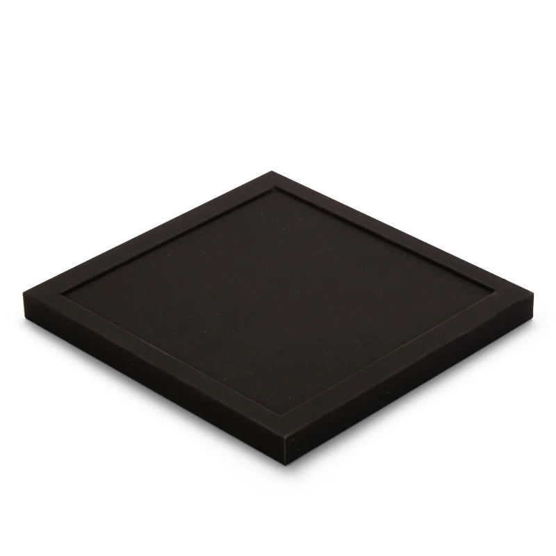 OIRLV Metal frame jewelry display set with black leather TT066