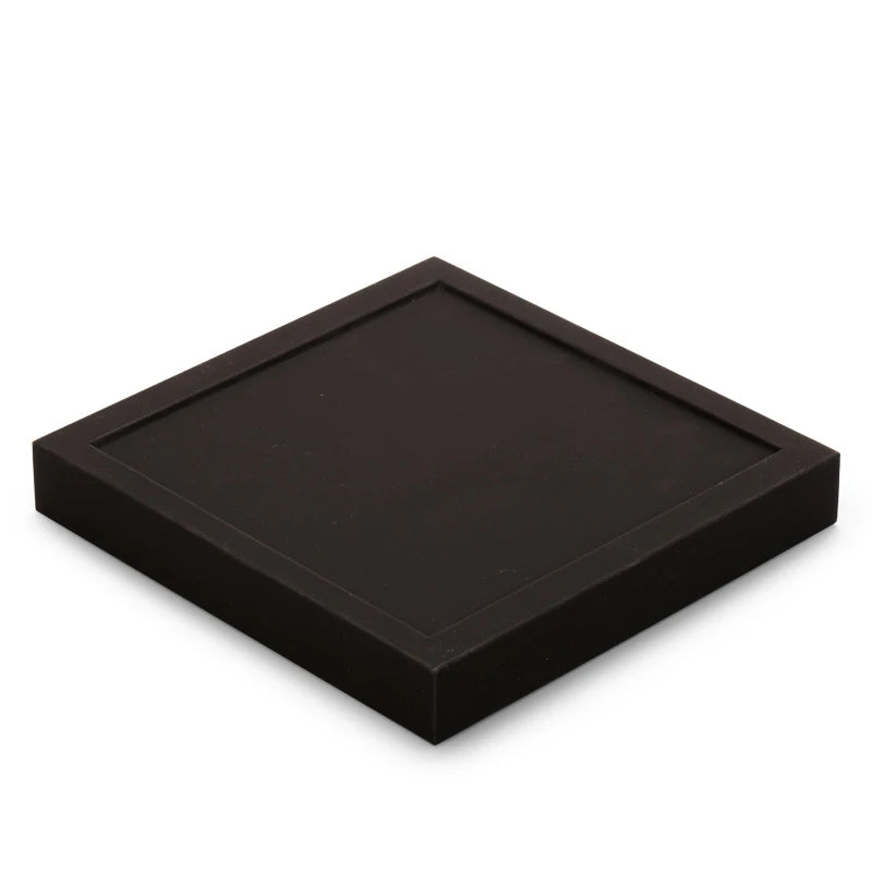 OIRLV Metal frame jewelry display set with black leather TT066