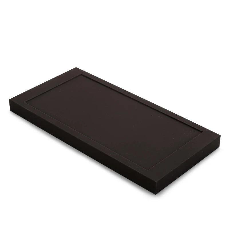 OIRLV Metal frame jewelry display set with black leather TT066