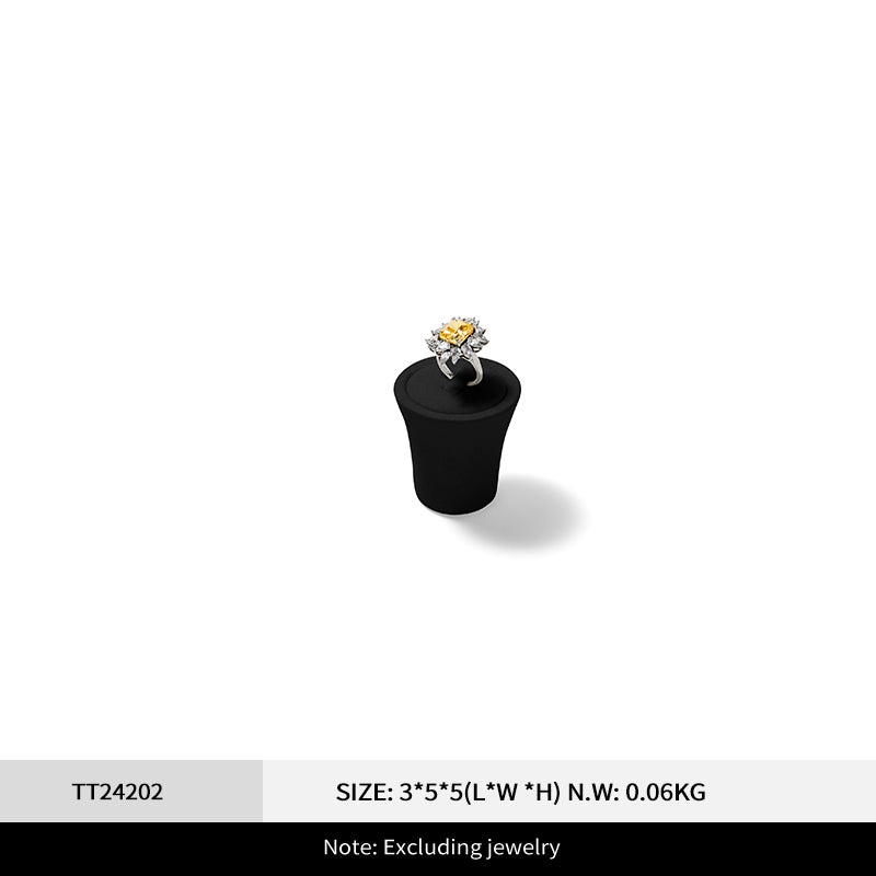 Black Rings Necklace Jewelry Display Set TT242