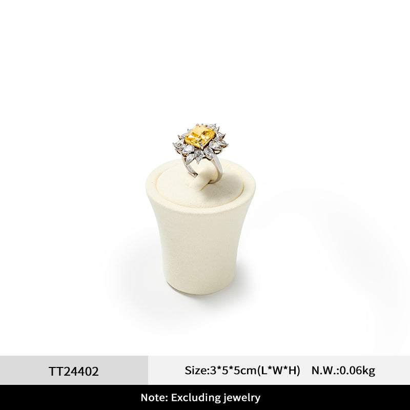 Beige Rings Necklace Jewelry Display Set TT244
