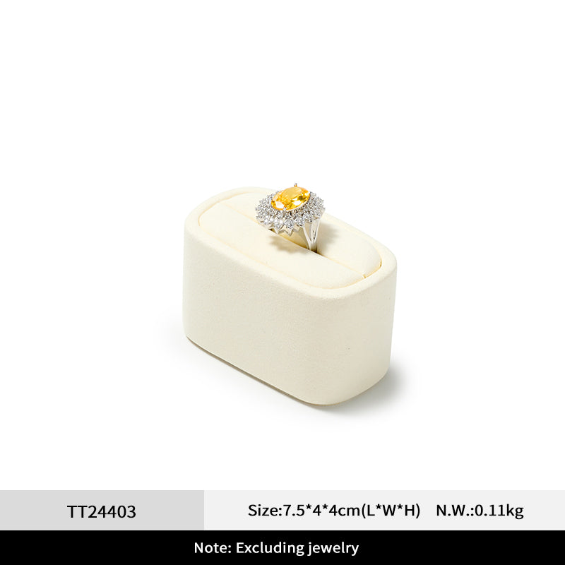 Beige Rings Necklace Jewelry Display Set TT244