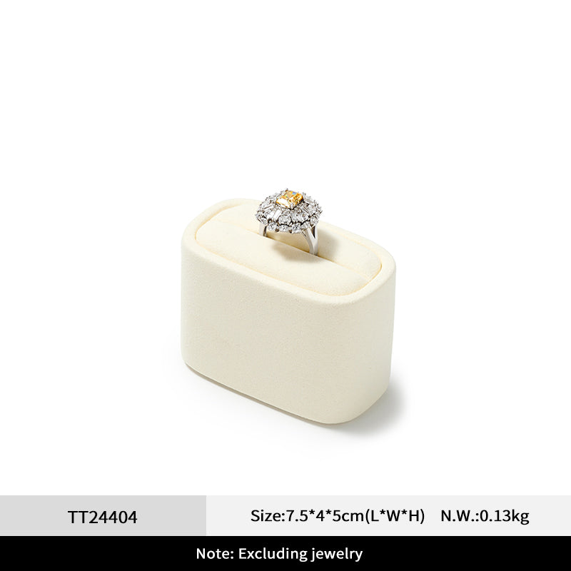 Beige Rings Necklace Jewelry Display Set TT244