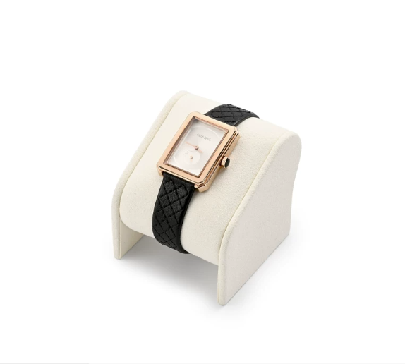 OIRLV high end beige microfiber jewelry display stand with metal :TT260
