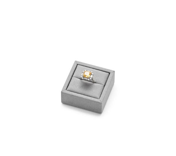 OIRLV fashion jewellery display wrapped with gray microfiber:TT267