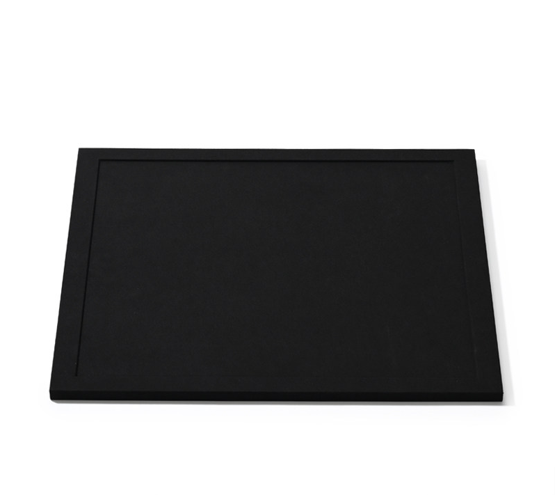 OIRLV black microfiber wooden jewelry display:TT268