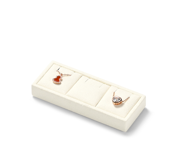 OIRLV wholesale beige microfiber display for jewelry:TT269