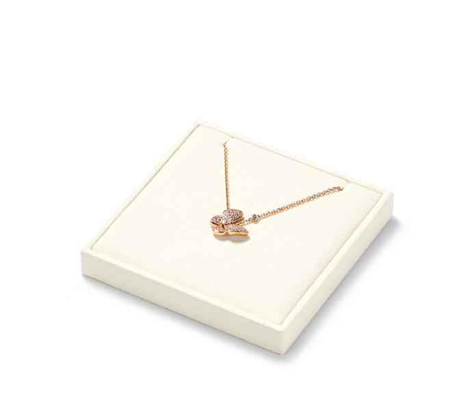 OIRLV wholesale beige microfiber display for jewelry:TT269