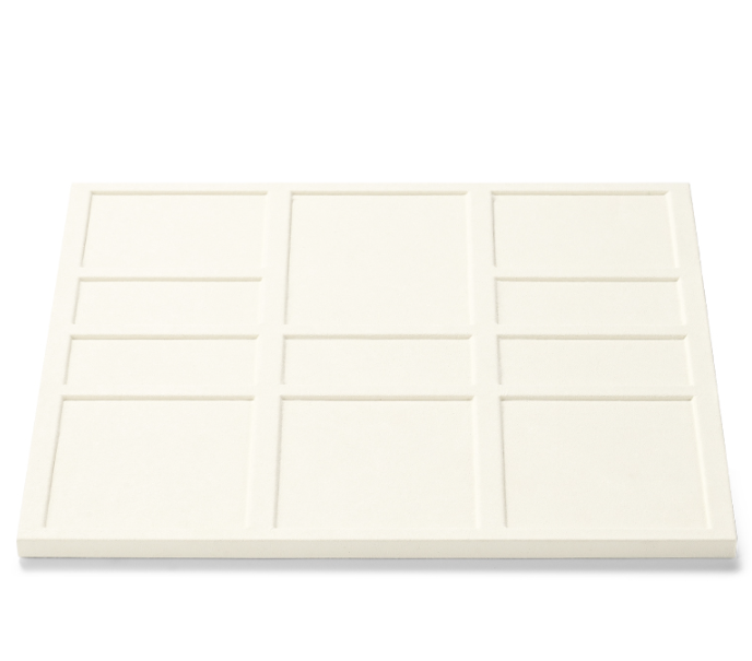 OIRLV wholesale beige microfiber display for jewelry:TT269