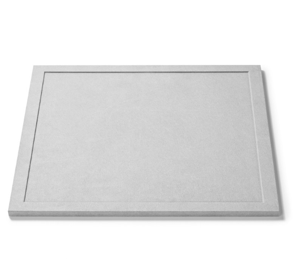 OIRLV luxury wood jewelry display set with gray microfiber:TT272