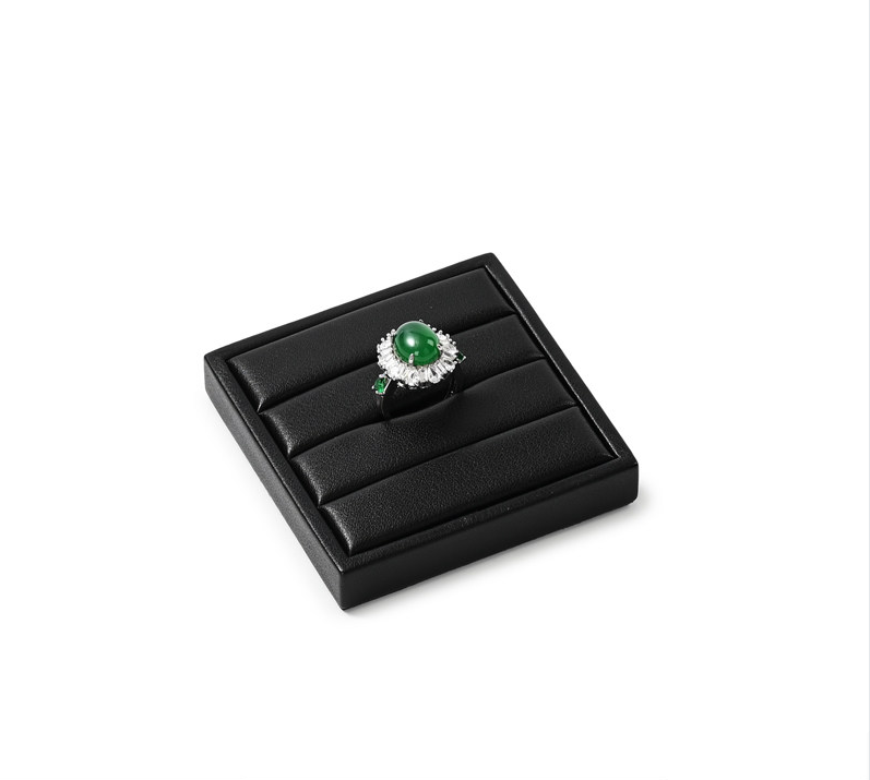 OIRLV Luxury Black leather Jewelry display set : TT275