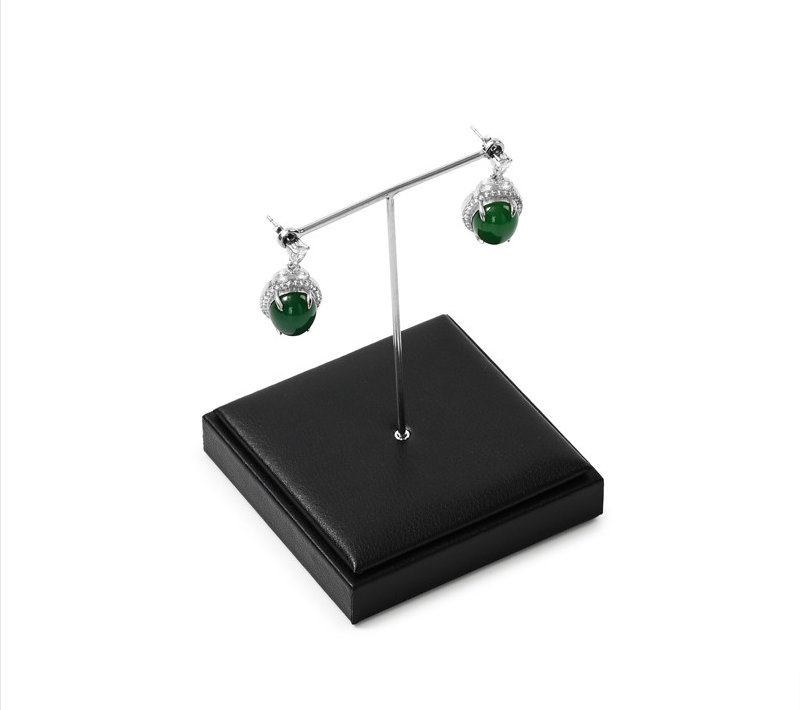 OIRLV Luxury Black leather Jewelry display set : TT275