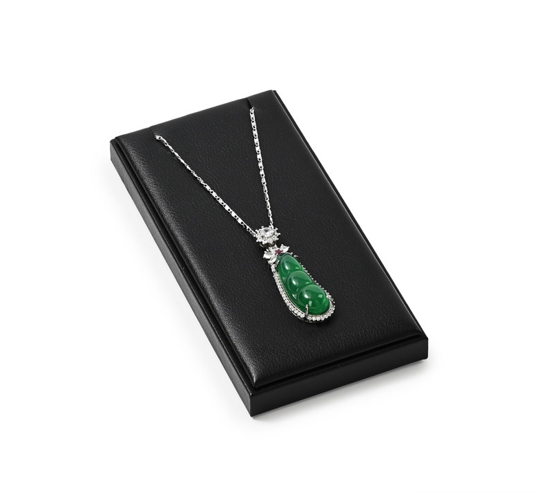 OIRLV Luxury Black leather Jewelry display set : TT275