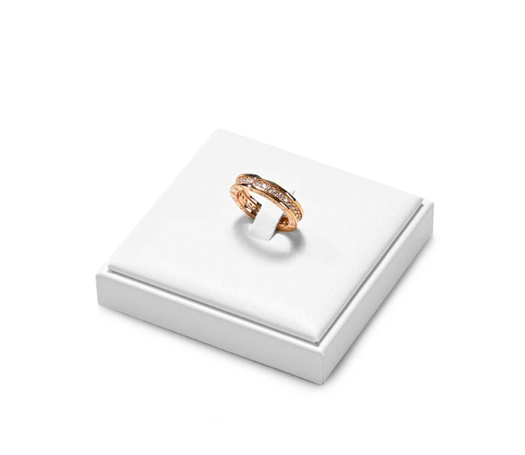 OIRLV high end white colour leather jewellery display set :TT276