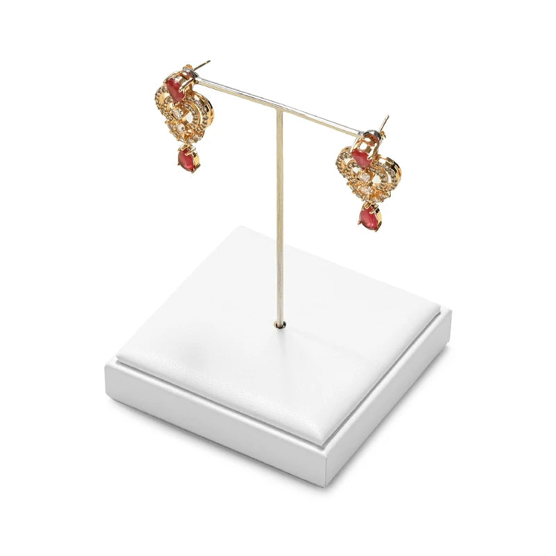 OIRLV high end white colour leather jewellery display set :TT276